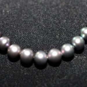 Black Pearls 5mm Necklace
